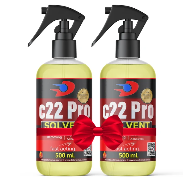 c22 Pro - Protez Saç Bant Sökücüsü Temizleyicisi - 2 x 500 mL (c22 Alkol Bazlı) ürün görseli 1