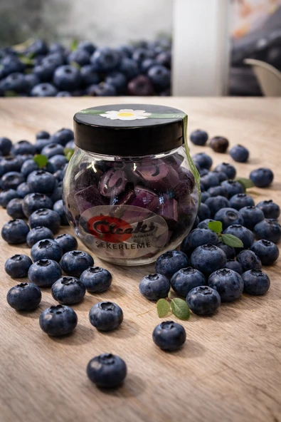 Çiçek Şekerleme Yaban Mersinli Akide Şekeri -100gr ürün görseli 1