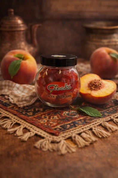 Çiçek Şekerleme Şeftali Akide Şekeri 100 Gr ürün görseli 1