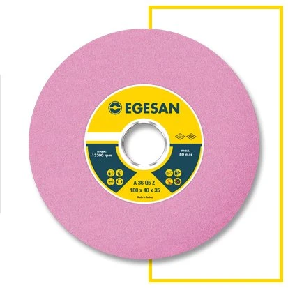EGESAN 350x40x127 EKR 36 ÇELİK TAŞLAMA TAŞI EKR36K6V ürün görseli 1