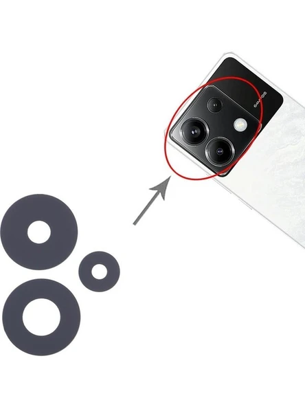 Poco X6 5g Ile Uyumlu Kamera Camı Ithal 23122PCD1G 23122PCD1I ürün görseli 1
