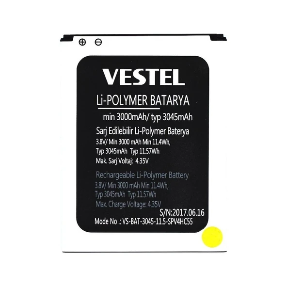 Vestel Venüs V3 5580 Batarya Pil VS-BAT-3045 ürün görseli 1