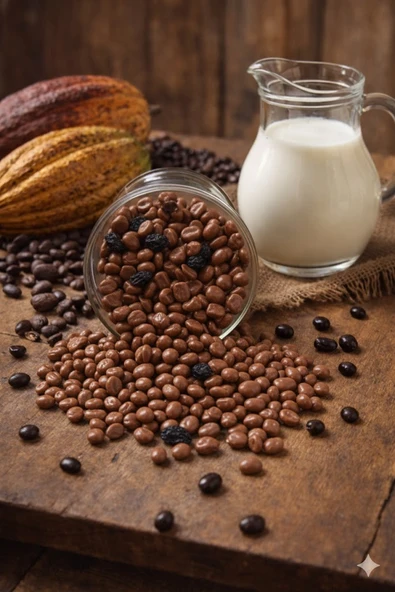 Çiçek Şekerleme Sütlü Çikolatalı Üzümlü Draje -1 Kg ürün görseli 1