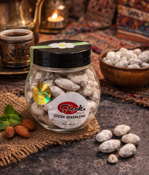 Çiçek Şekerleme Yöresel Badem Şekeri 100 Gr ürün görseli 1
