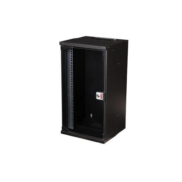 Lande Pandora Soho 12U 300x300 10” Duvar Tipi Rack Kabinet (Siyah) Cam Kapaklı ürün görseli 1