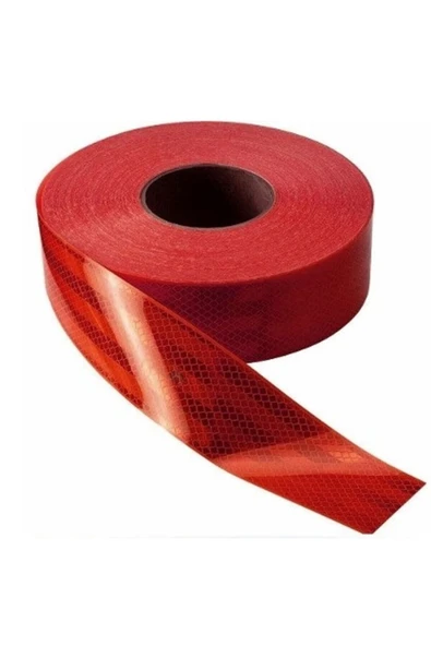 2 Metre Şerit Bant - Şerit Reflektör - Yansıtıcı Bant - Dorse Reflektörü - E Belgeli - Kırmızı ürün görseli 1