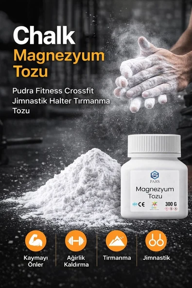Chalk Magnezyum Tozu Pudra Fitnes Crossfit Jimnastik Halter Tırmanma 300 G ürün görseli 1