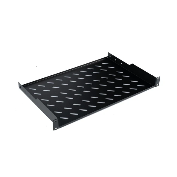 Lande 19” 1U Sürgülü Rack Raf – Siyah ürün görseli 1