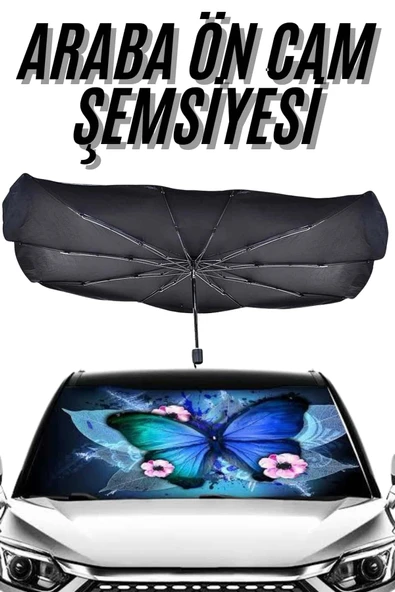 Güneş Önleyici Katlanabilir Oto Araba Güneşlik Şemsiye Tip Ön Cam P204609S8268 ürün görseli 1