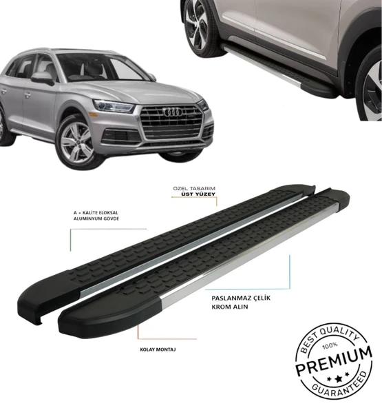 AUDİ Q5 YAN BASAMAK OMSA 2009 2010 2011 2012 2013 2014 2015 2016 2017 MSNVDK ürün görseli 1