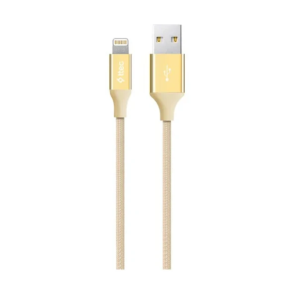 Tec Alumicable Iphone Şarj Kablosu 2DK16A Altın ürün görseli 1