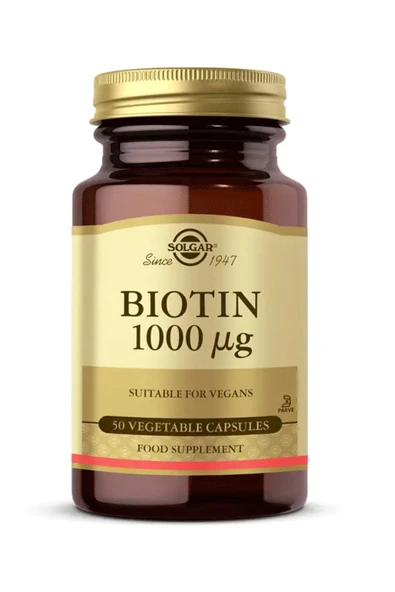 Solgar Biotin 1000 Mcg 50 Kapsül ürün görseli 1