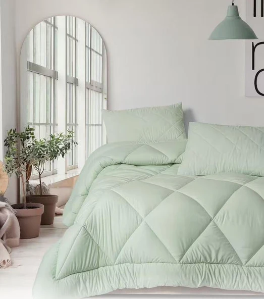 Cotton Box Softwash Çift Kişilik Yorgan Seti Adaçayı 160x200 Lastikli Çarşaf ürün görseli 1