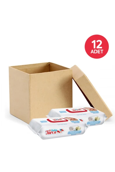 Baby Turco Beyaz Sabun Kokulu Islak Havlu 90 Lı X 12 Adet ürün görseli 1