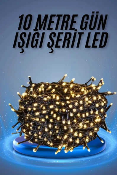 Led Işık Ağaç Süsleme Ampüllü Dekoratif Aydınlatma 10 Metre Gün Işığı P204641S5512 ürün görseli 1