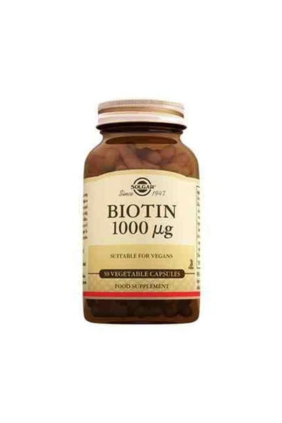 Solgar Biotin 1000 Mcg 50 Kapsül ürün görseli 1