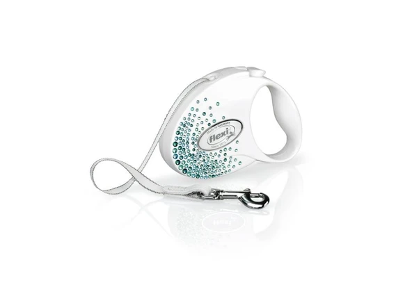 Flexi Glam Splash Ocean S Beden Beyaz 3MT Şerit Tasma ürün görseli 1