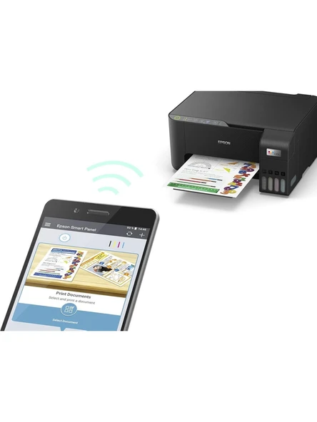 Epson EcoTank L3252 Wi-Fi + Tarayıcı + Fotokopi Renkli Çok Fonksiyonlu Tanklı Mürekkep Püskürtmeli Yazıcı ürün görseli 1