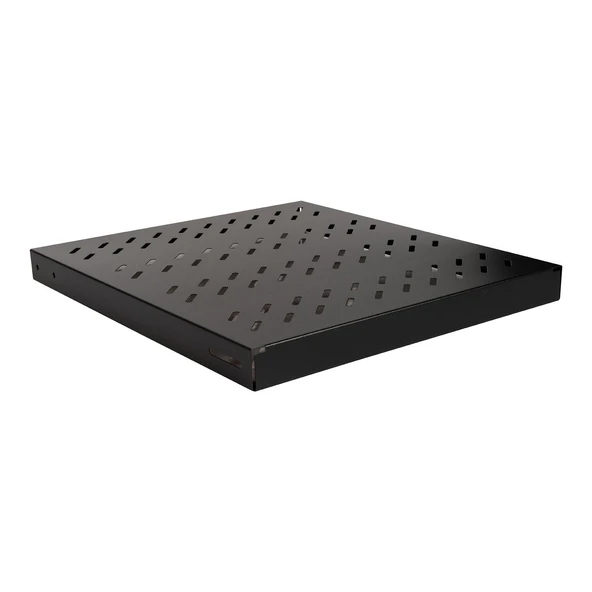 Lande 19” Sabit Rack Raf – 800 mm Derinlikte Kabinetler İçin (Siyah) ürün görseli 1