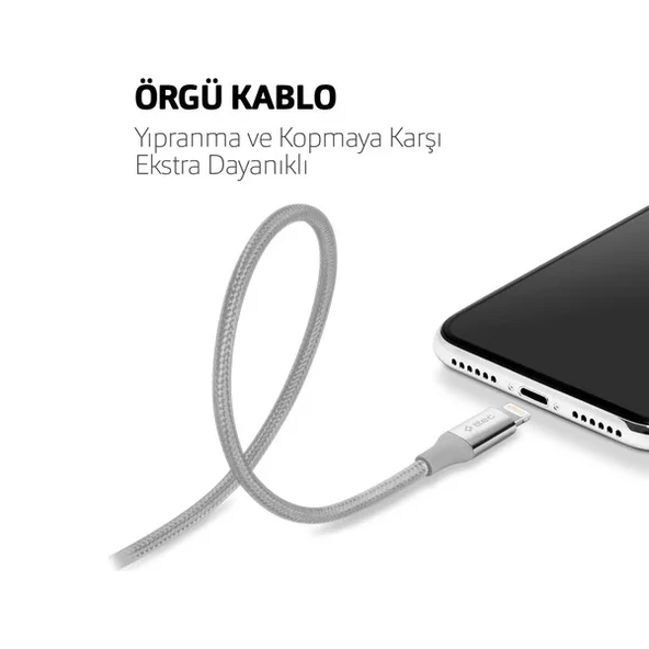Ttec 2Dk16Mr Alumicable Iph. Şarj Kablosu Mor - Resim 4