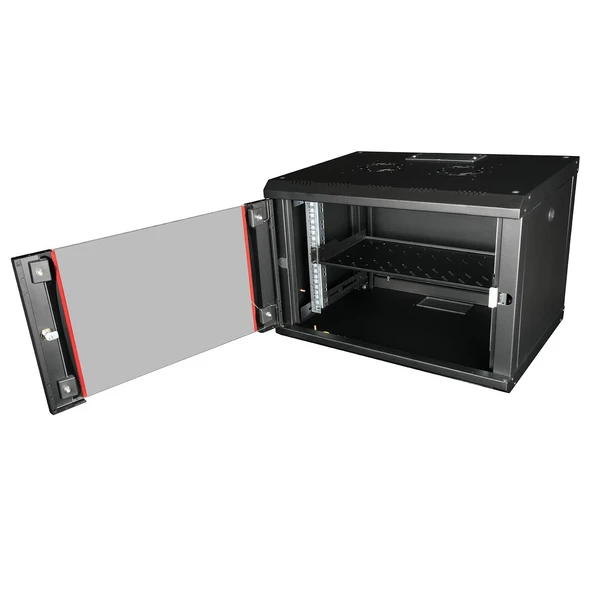 Lande 19” 1U Sürgülü Rack Raf (Siyah) ürün görseli 1