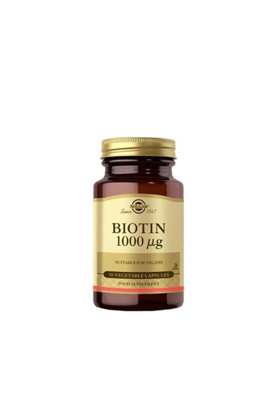 Solgar Biotin 1000 Mcg 50 Kapsül ürün görseli 1