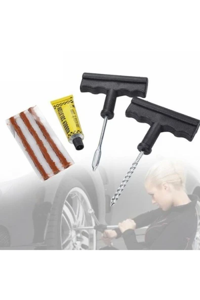 Lastik Tubeless Için Tamir Seti Kiti Fitil ve Solüsyon ürün görseli 1