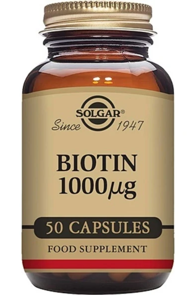 Solgar Biotin 1000 Mg 50 Kapsül ürün görseli 1