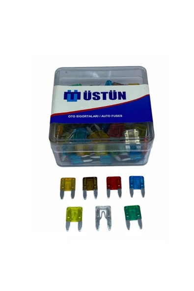 Üstün Mini Bıçak Sigorta Karışık (5 A*7.5 A*10 A*15 A*20 A*25 A*30 A) (100 Ad) ürün görseli 1