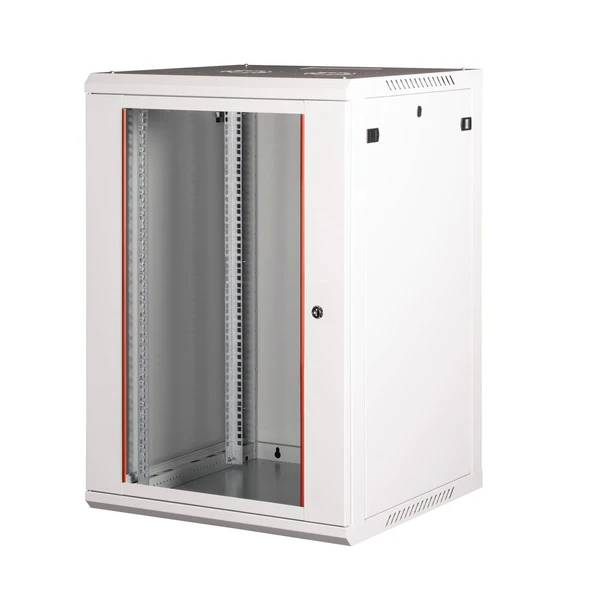 LANDE - 18U 19" Duvar Tipi Rack Kabinet – Genişlik: 600 mm | Derinlik: 600 mm – Açık Gri ürün görseli 1