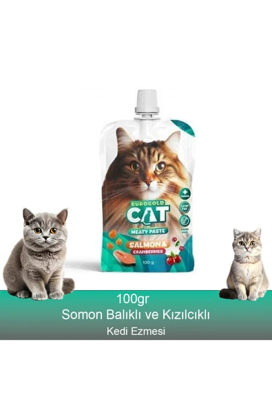 Fauna Pet Supplies Kedi Et Ezmesi Somon Kızılcık 100 gr ürün görseli 1