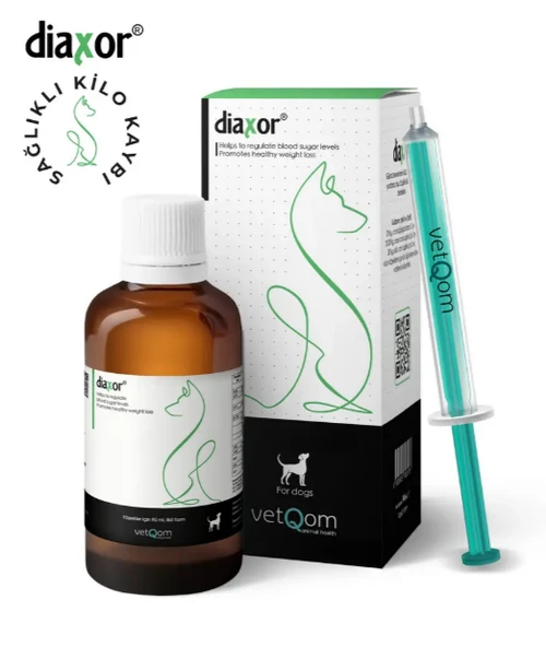Vetqom Diaxor Köpek Kilo Kontrol ve Şeker Damlası 90 ML ürün görseli 1