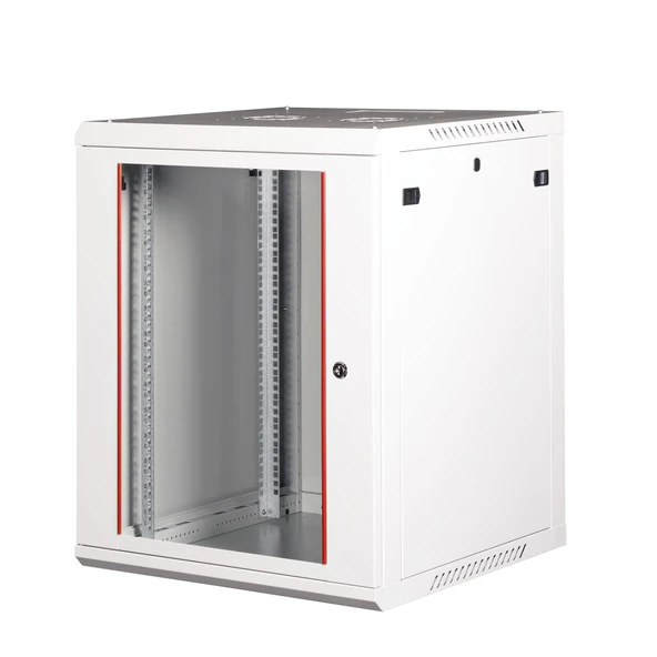 LANDE - 15U 19" Duvar Tipi Rack Kabinet – Genişlik: 600 mm | Derinlik: 600 mm – Açık Gri ürün görseli 1