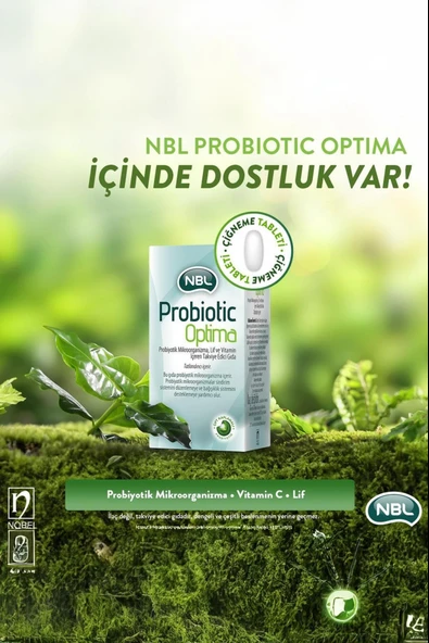 NBL Probiotic Optima 30 Tablet 3 Adet - Resim 2