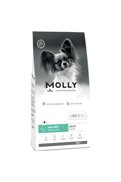 Molly Hipoalerjenik Somonlu Küçük Irk Yetişkin Köpek Maması 2kg ürün görseli 1