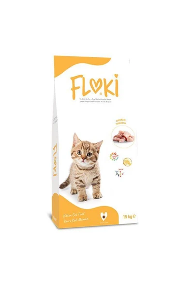 Floki Tavuklu Yavru Kedi Maması 15 kg ürün görseli 1