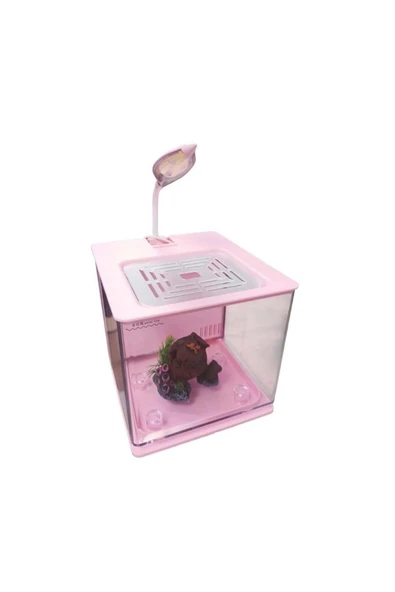 Nubios Nano Easy Akvaryum 4.5 Lt Pembe ürün görseli 1