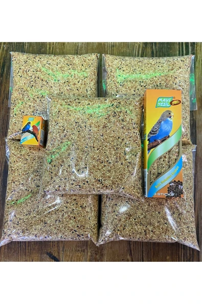 Fauna Pet Supplies 5kg Muhabbet Premium Kuşu Yemi ( 1'er Kg Paketlenmiş Şekilde) (GAGA TAŞI VE BALLI KRAKER HEDİYE) ürün görseli 1
