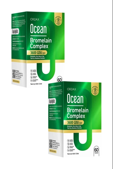 Ocean Bromelain Complex 60 Tablet 2 Adet ürün görseli 1