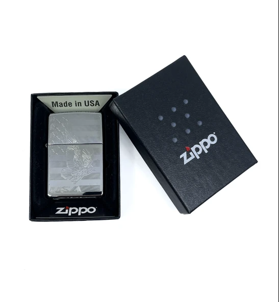 Zippo Iron Eagle Dizayn Çakmak - Resim 5