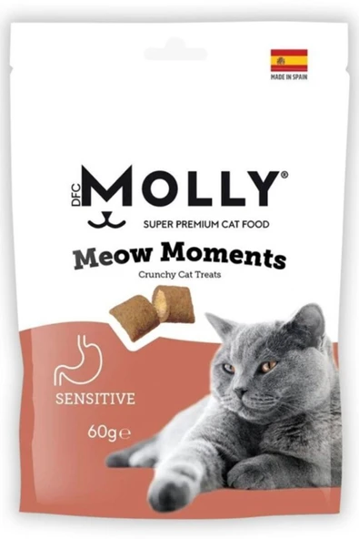 Molly Meow Moments Sensitive Hassas Kediler İçin Kedi Ödül Maması 60 gr ürün görseli 1