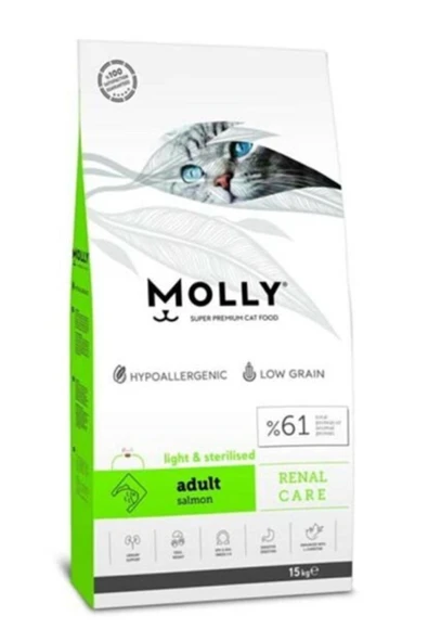 Molly Ligt Sterilised Kısır Kedi Maması Somonlu 15 Kg ürün görseli 1