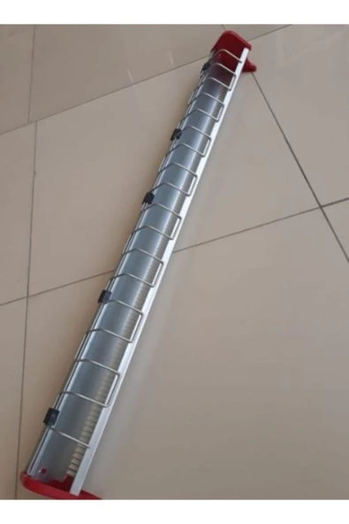 KAYA PLASTİK Güvercin & Tavuk & Civciv Yemliği Paslanmaz (100cm) ( ürün görseli 1