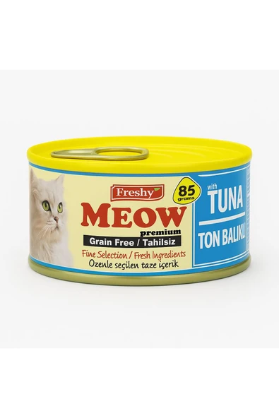 Freshy Meow Ton Balıklı Parçacıklı Kedi Konserve (85g) ürün görseli 1