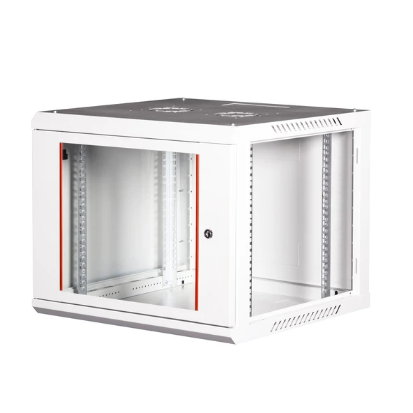 LANDE - 9U 19" Duvar Tipi Rack Kabinet – Genişlik: 600 mm | Derinlik: 600 mm – Açık Gri ürün görseli 1