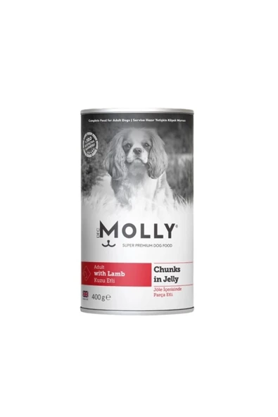 Molly Kuzu Etli Jöleli Yetişkin Köpek Konservesi 400 Gr ürün görseli 1