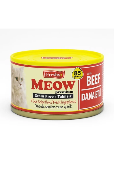 Freshy Meow Dana Etli Kıyılmış Kedi Konserve (85g) ürün görseli 1