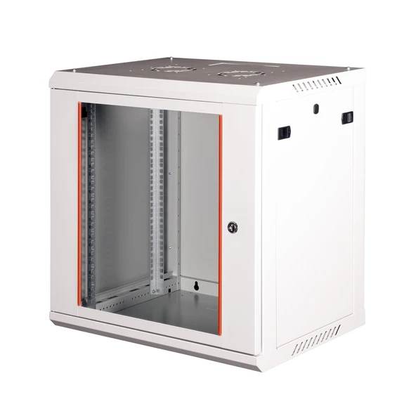 LANDE - 12U 19" Duvar Tipi Rack Kabinet – Genişlik: 600 mm | Derinlik: 600 mm – Açık Gri ürün görseli 1