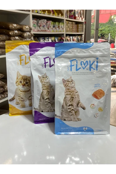 Floki 3'lü Set Mama 3x1 Kg Çıtçıt Paket (Tavuklu-Balıklı-Yavru) ürün görseli 1