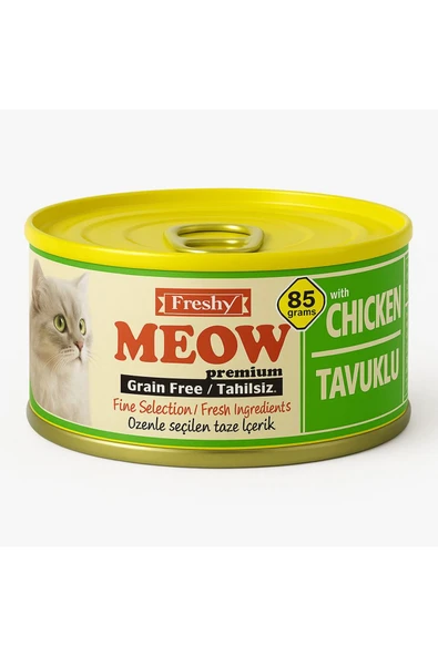 Freshy Meow Tavuklu Kıyılmış Kedi Konserve (85g) ürün görseli 1